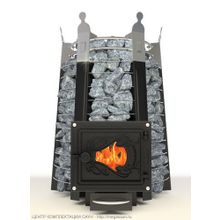 Императрица Екатерина Великая стоун со стеклом в черном янтаре