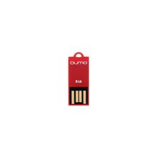 флешка 8Gb Qumo Sticker Red, flash usb, красная