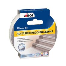 54804 Клейкая лента противоскольжения UNIBOB 25мм*5м прозрачный (11 44)