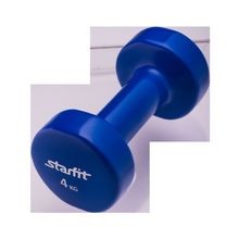 STARFIT Гантель виниловая DB-101 4 кг, темно-синяя