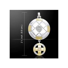 Серебряный оберег "защита и централизация"