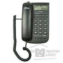 Ritmix RT-440 black Телефон проводной дисп, Caller ID, повтор. набор, регулировка уровня громкости, световая индикац
