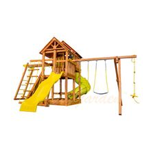 Игровая площадка PlayGarden SkyFort Deluxe II с двухволновой горкой, горкой-трубой и рукоходом