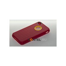 Силиконовая накладка для iPhone 4 4S вид №2 red