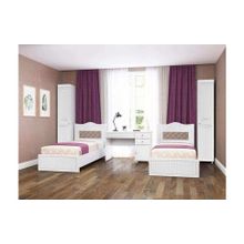 Система Мебели Детская Монако-1 мягкая спинка белое дерево