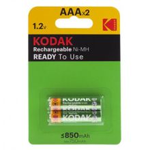 Аккумулятор AAA KODAK HR03-2BL 850мА ч Pre-Charged Ni-Mh, 2шт, блистер (K3AHR-2)