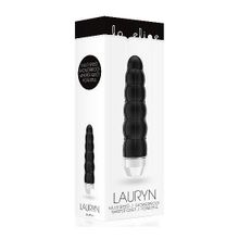 Shots Media BV Чёрный фигурный вибратор Lauryn - 15 см.