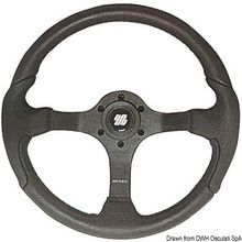 Osculati ULTRAFLEX Nisida Spargi steering wheel black 350mm, 45.384.01