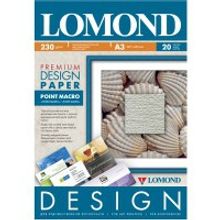 LOMOND 0931032 фотобумага матовая  Пойнт макро Premium А3 (297 х 420 мм) 230 г м2, 20 листов