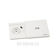 Встраиваемая розетка Evoline Square80 с Qi-зарядкой (927.00.024) белая