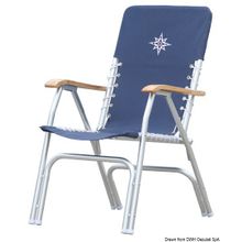 Osculati Deck folding chair navy blue, 48.353.05