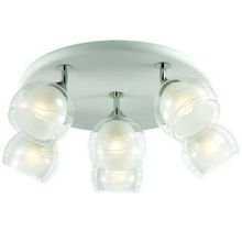 Потолочная люстра-спот OML-283 белый,хром прозрачный белый E27 6*60W 220V арт.OML-28317-06