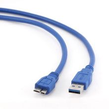 Кабель USB 3.0 Am=>micro Bm - 1.0 м, синий, 5bites (UC3002-010)