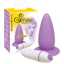 Фиолетовая анальная вибровтулка Smile - 10 см. Фиолетовый