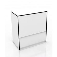 Прилавок "Универсал" №30 Белый с чёрной кромкой