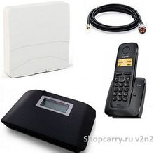 Комплект Shopcarry sim v2n2 стационарный сотовый радио dect телефон gsm с антенной внешней панельной