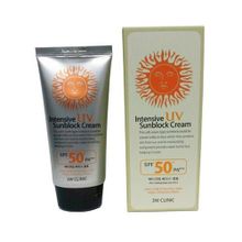 Крем для лица интенсивный солнцезащитный SPF50+ PA+++ 3W Clinic Intensive UV Sun Block Cream 70мл