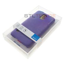 G900 S5 Samsung Galaxy Накладка Air Case + защитная пленка, фиолетовая, Deppa