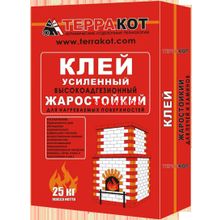 Клей жаростойкий усиленный 10кг (Терракот)