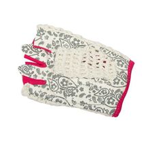 Перчатки для фитнеса STARFIT SU-110 белые розовые р.XS