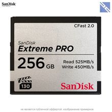 Карта памяти Sandisk 256GB Extreme PRO CFast 2.0 525 - 450MB s VPG-130  SDCFSP-256G