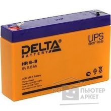 Delta HR 6-9 634W 9 А ч, 6В свинцово- кислотный аккумулятор