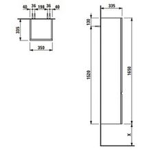 Шкаф-пенал Laufen Pro 4.8312.2.095.423.1 R