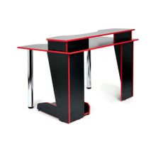 Tetchair Стол компьютерный Strike-1 (120) NEO , black red; черный красная кромка