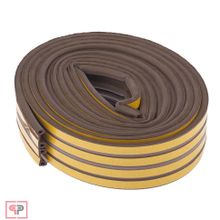 СИБРТЕХ Уплотнитель, 24 м, профиль "P", коричневый Сибртех