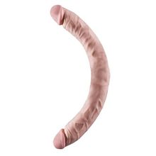 Двусторонний фаллоимитатор BIGSTUFF 18INCH DOUBLE DONG - 46 см. телесный