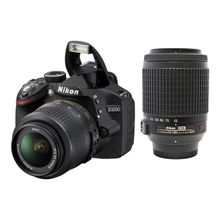 Nikon D3200 Kit AF S DX 18-55mm f 3.5-5.6 G ED VR+55-200 VR