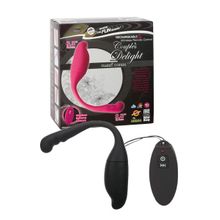 NMC Чёрный вибростимулятор с пультом ДУ Couples Delight Remote Control Vibe (черный)