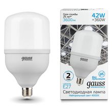 Gauss Лампа светодиодная Gauss Elementary LED T120 E27 42Вт 4000K 63224 ID - 430103