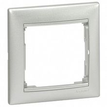 Рамка 1 пост VALENA CLASSIC, горизонтальная, алюминий |  код. 770151 |  Legrand