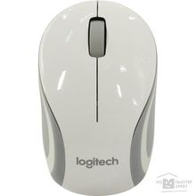 Logitech 910-002735  Wireless Mini Mouse M187 White-Silver USB