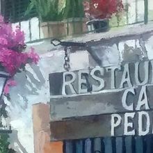 Картина на холсте маслом "Restaurante Can Pedro"
