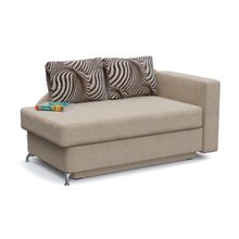 Диван прямой Вика Бежевая рогожка