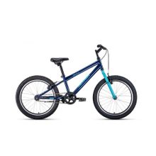 Подростковый горный (MTB) велосипед ALTAIR MTB HT 20 1.0 темно-синий бирюзовый 10.5" рама