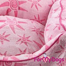 Лежак для собак ForMyDogs Звёзды розовый FMD20-2018