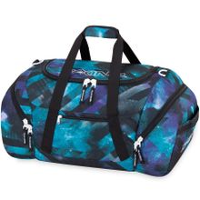Мужская спортивная сумка черно-голубого цвета с раскладывающейся подстилкой с ремнём DAKINE RIDERS DUFFLE 80L NEBULA
