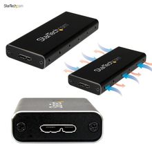 Корпус для жесткого диска StarTech для SSD mSATA USB 3.1 SATA StarTech (10ГБс) с кабелем USB C to Micro USB B  SMS1BMU313