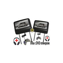9" ERGO PLV-HRDVD-9EBL - grey   black   beige комплект подголовников, каждый с dvd плеером (2 шт.)