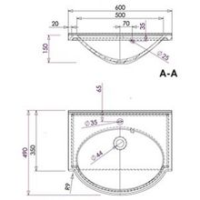 Тумба с раковиной Aquanet Лайн 60