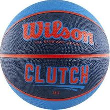 Мяч баскетбольный WILSON Clutch 285 р.6, резина, бутил.камера, черно-сине-оранжевый