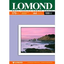Фотобумага Lomond матовая двусторонняя (0102006), A4, 170 г м2, 100 л.