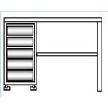 Верстак однотумбовый М 1-105