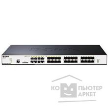 D-Link DGS-3120-24SC B1AEI PROJ Управляемый стекируемый коммутатор уровня 2+ с 16 портами 100 1000Base-X SFP, 8 комбо-портами 100 1000Base-T SFP и 2 портами 10GBase-CX4