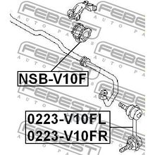 Тяга Стабилизатора | Перед Прав | Nissan Almera Tino V10m 2000.05-2005.11 [Er] Febest арт. 0223V10FR