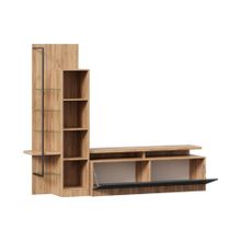 Алмаз. Любимый дом Кёльн Тумба под ТВ (Дуб Золотой Антрацит)