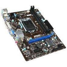 Мат. плата  MSI H81M-P33 (RTL) LGA1150  H81  PCI-E Dsub+DVI GbLAN SATA MicroATX 2DDR-III